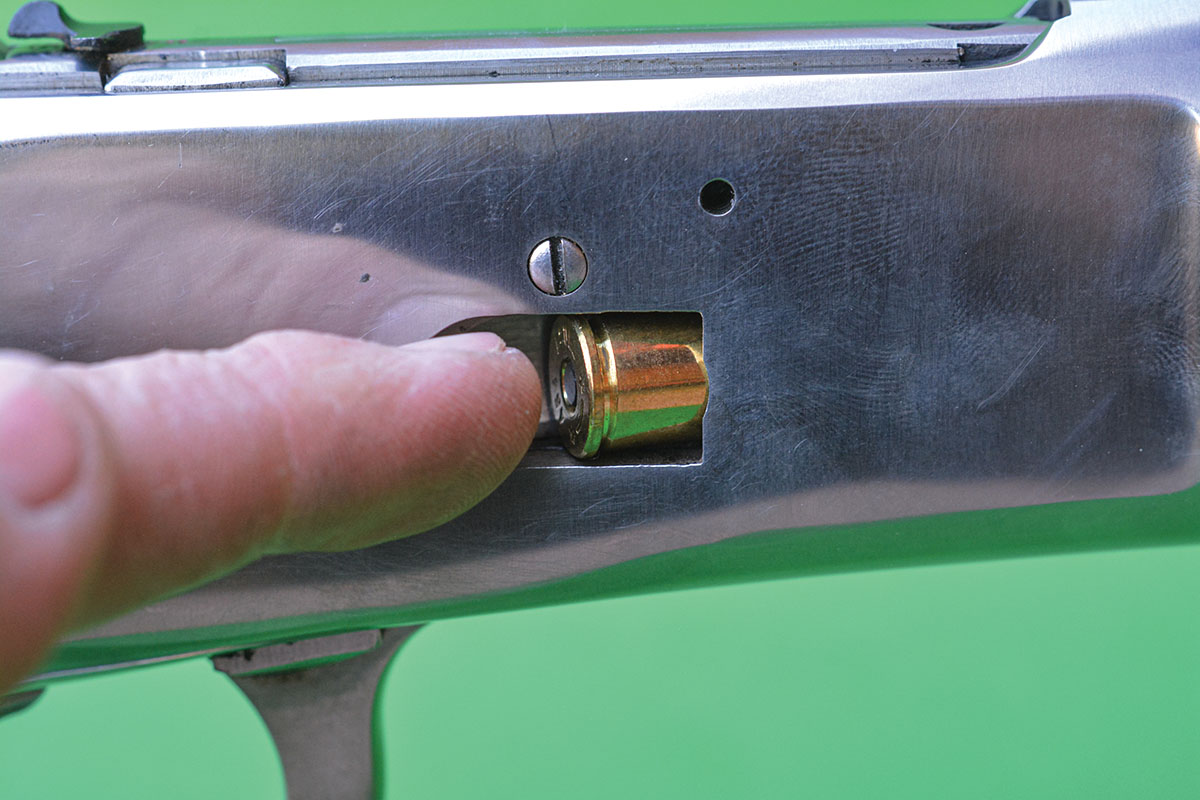 The Puma M92 can also be loaded in the traditional method via a side loading gate.